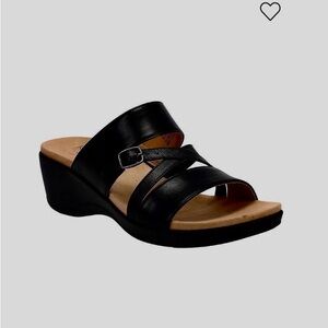 Kim Rogers Black Sandals Size 8 Medium (Wider Width) A4